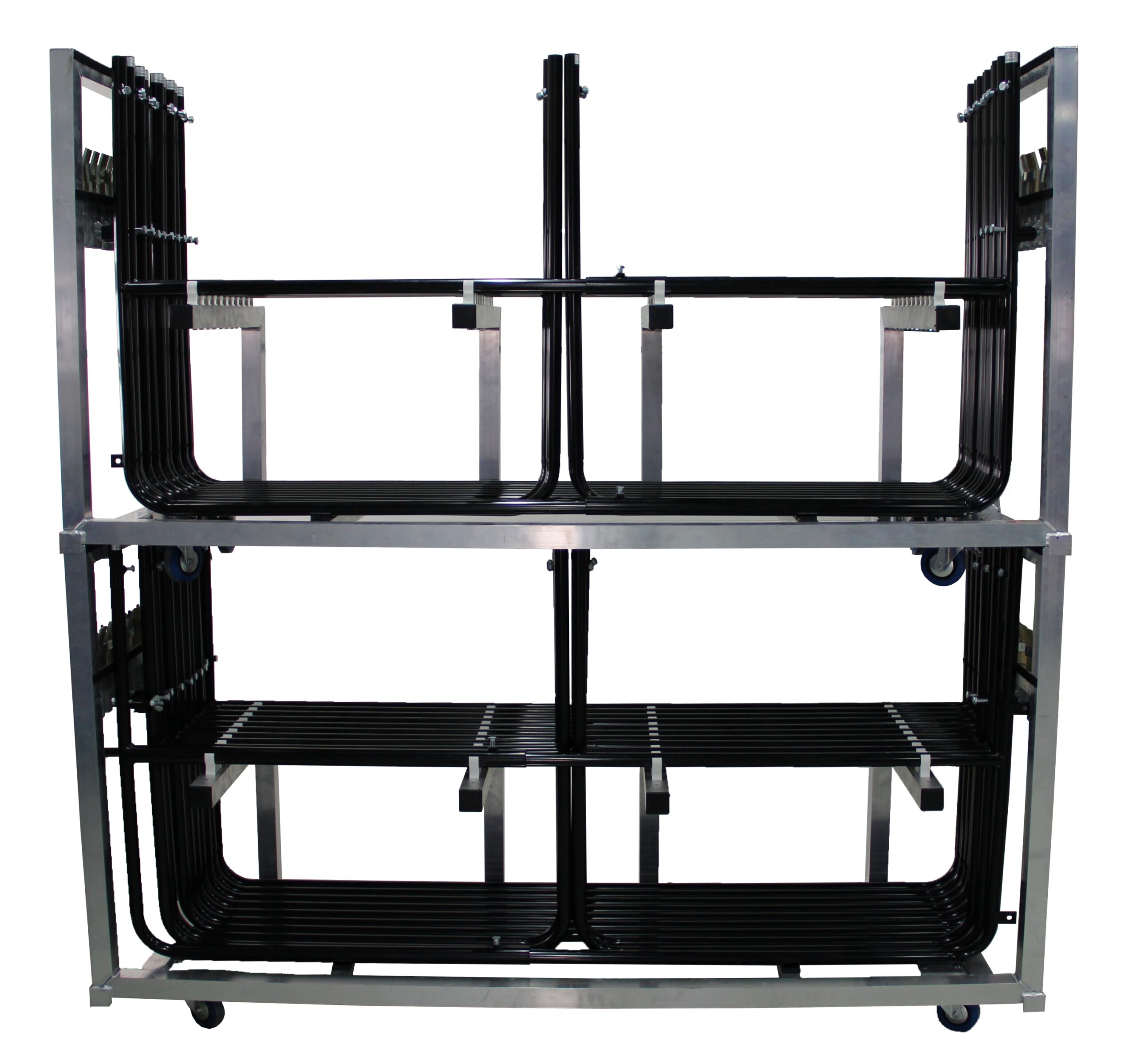 Set Stagedex railing 30kg 4xL100 7xL200 1xL140-L210cm zwart