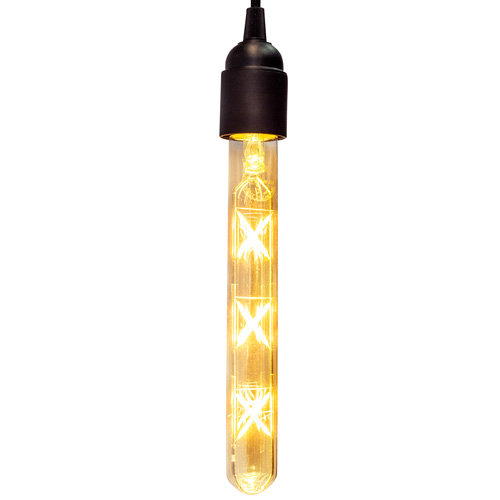 Industriele hanglamp met 1 filament lichtbron (cilinder)