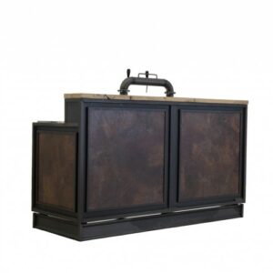 Vintage-industriele bar incl. tap en spoel unit