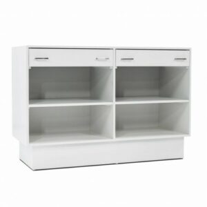 Balie One B150xD60xH100 cm zijdeglans wit