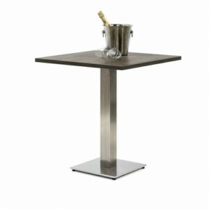Terrastafel Logan RVS poot L70xB70xH75cm logan eik